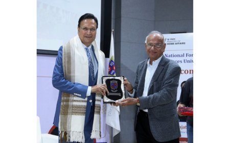 India TV Chairman Shri Rajat Sharma Delivers Insightful “Special Talk” at NFSU
