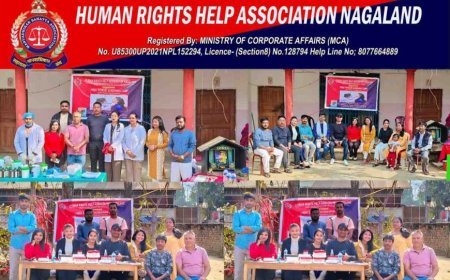 Free Thyroid Screening Camp Organised by HRHAN Draws Massive Public Participation in Dimapur